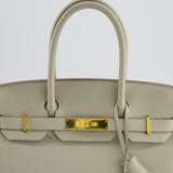 Hermès Birkin 30cm Bag in Beton Togo Leather with Palladium Hardware