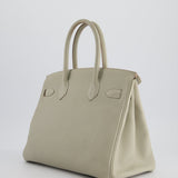 Hermès Birkin 30cm Bag in Beton Togo Leather with Palladium Hardware