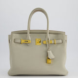 Hermès Birkin 30cm Bag in Beton Togo Leather with Palladium Hardware