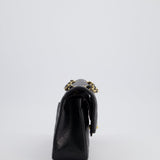 Chanel Black Small Classic Double Flap Bag in Caviar Leather with Gold Hardware