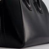 Givenchy Black Antigona Tote Bag with Silver Hardware