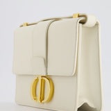 Christian Dior Ivory 30 Montaigne Shoulder Bag in Smooth Calfskin with Gold Hardware RRP £3,000