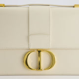 Christian Dior Ivory 30 Montaigne Shoulder Bag in Smooth Calfskin with Gold Hardware RRP £3,000