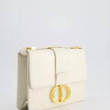 Christian Dior Ivory 30 Montaigne Shoulder Bag in Smooth Calfskin with Gold Hardware RRP £3,000