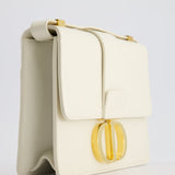 Christian Dior Ivory 30 Montaigne Shoulder Bag in Smooth Calfskin with Gold Hardware RRP £3,000