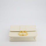 Christian Dior Ivory 30 Montaigne Shoulder Bag in Smooth Calfskin with Gold Hardware RRP £3,000