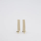 Chanel Fall Winter 2024 Pre-Colledtion Champagne Gold CC Pendant Chain Earrings