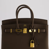 Hermès Birkin 25cm Bag Retourne in Ecorce Togo Leather with Gold Hardware