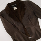 Chanel 02/A Leather Jacket and Pencil Skirt Set Size FR 38 (UK 10)