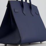 Hermès Birkin 25cm Sellier in Bleu Navy Epsom Leather with Palladium Hardware