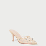 Roeffler Randall - Paloma Cream/Crystal Mesh Mule