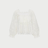 Loeffler Randall - Pauline Embroidered Lace Blouse