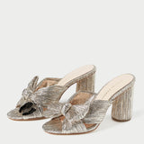 Roeffler Randall - Penny Champagne Pleated Bow Heel