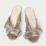 Roeffler Randall - Penny Champagne Pleated Bow Heel