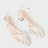 Loeffler Randall - Priscilla Cream Heeled Sandal