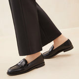 Roeffler Randall - Rachel Black Leather Loafer