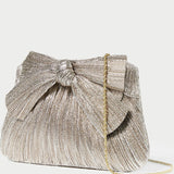 Roeffler Randall - Rayne Champagne Bow Clutch