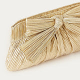 Roeffler Randall - Rayne Gold Bow Clutch