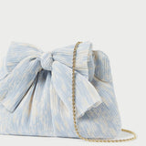 Roeffler Randall - Rayne Blue Floral Bow Clutch