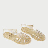 Roeffler Randall - Rhys Champagne Glitter Jelly Sandal