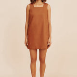 Posse - RIO MINI DRESS - CHESTNUT