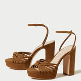 Roeffler Randall - Rivka Cacao Knot Platform Sandal