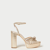 Roeffler Randall - Rivka Champagne Knot Platform Sandal