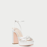 Roeffler Randall - Rivka Cream Knot Platform Sandal