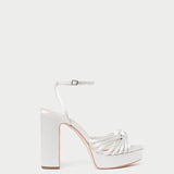 Roeffler Randall - Rivka Cream Knot Platform Sandal