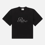 FRAME - Ritz Men's Cropped Relaxed T Shirt -- Black