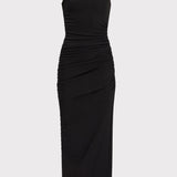 Herve Leger - RUCHED JERSEY ONE SHOULDER MIDI DRESS