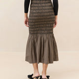 Loeffler Randall - Rocco Gathered Midi Skirt