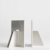 ROHE - Stainless steel bookends | stainless steel