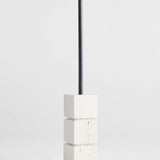 ROHE - Sculpural candle holder small | travertine