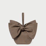 Roeffler Randall - Ruby Brown/Black Check Bow Bag