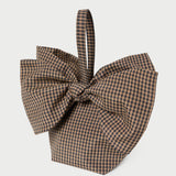 Roeffler Randall - Ruby Brown/Black Check Bow Bag