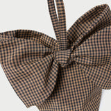 Roeffler Randall - Ruby Brown/Black Check Bow Bag