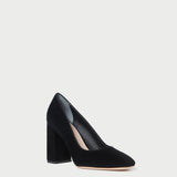 Roeffler Randall - Rue Black Suede Heeled Pump