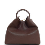 Elleme - Raisin Caviar Leather Brown White Stitching