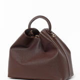 Elleme - Raisin Caviar Leather Brown White Stitching