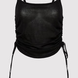 St. Agni - Ruched Tank - Black