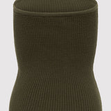 St. Agni - Textured Knit Strapless Top - Khaki