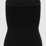 St. Agni - Textured Knit Strapless Top - Black