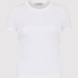 St. Agni - Sheer Baby Tee - White