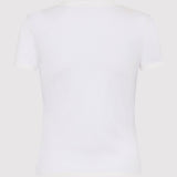 St. Agni - Sheer Baby Tee - White