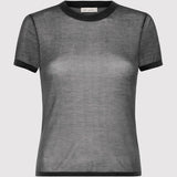 St. Agni - Sheer Baby Tee - Black