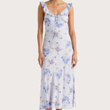 Faithfull - Yvonne Midi Dress Leona Floral Lilac