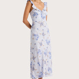 Faithfull - Yvonne Midi Dress Leona Floral Lilac