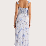 Faithfull - Yvonne Midi Dress Leona Floral Lilac