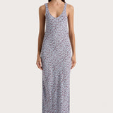 Faithfull - Olivia Maxi Dress Amaryllis Floral Blue